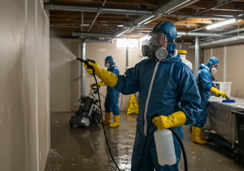 Basement Sanitization and Antimicrobial Treatment process in Barbourville, KY